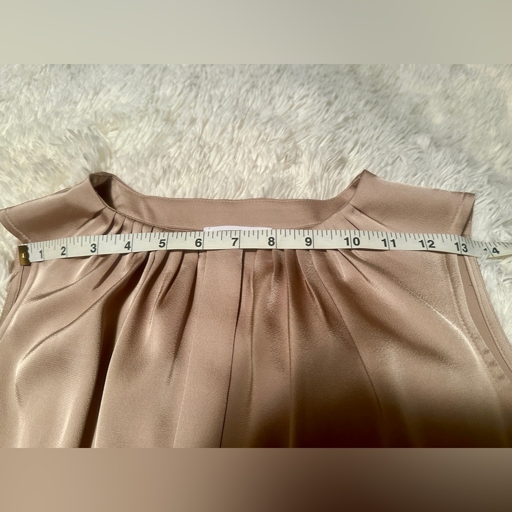 NWT CALVIN KLEIN Gold Sleeveless Top - Picture 6 of 10